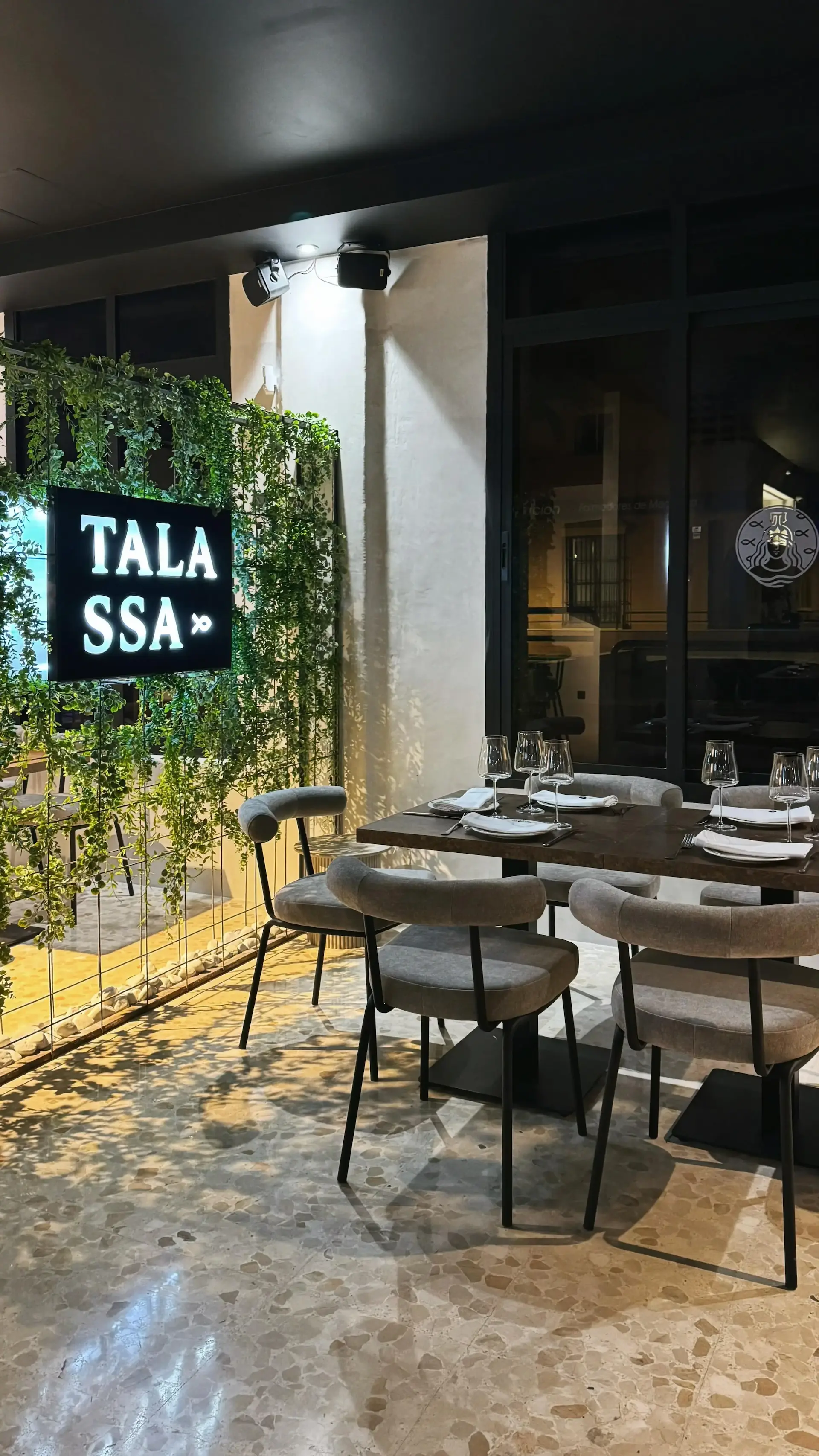 Vegetation and decoration detail at Talassa